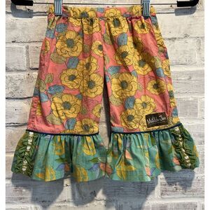 Matilda Jane Pink Petal Ruffle Capris Pants EUC It's A Wonderful Parade VHTF 2